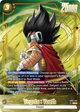 FB08-092 - Vegeta : Youth - Super Rare ALT ART