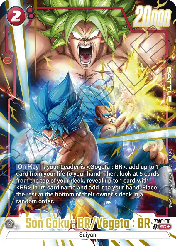 FB09-011 - Son Goku : BR/Vegeta : BR - Super Rare ALT ART – Collectors ...