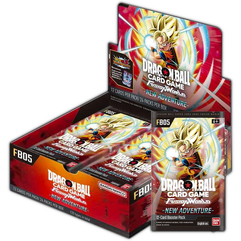 [PRE-ORDER] DBS Fusion World - FB05 New Adventure Booster Box - Sealed ENGLISH