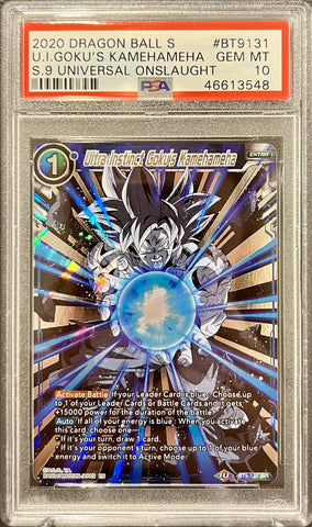 Ultra Instinct Goku's Kamehameha - BT9-131 Universal Onslaught - Iconic Attack Rare - PSA 10