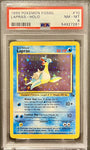 Lapras - 10/62 Fossil - Holo Rare - PSA 8