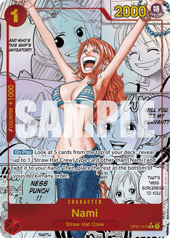 OP01-016 - Nami - Rare Alt Art (Manga)