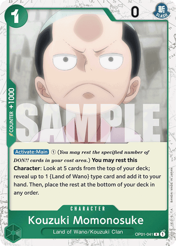 OP01-041 - Kouzuki Momonosuke - Rare (Jolly Roger Foil)