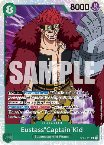 OP01-051 - Eustass"Captain"Kid - Super Rare Reprint