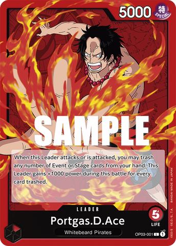 OP03-001 - Portgas.D.Ace - Leader