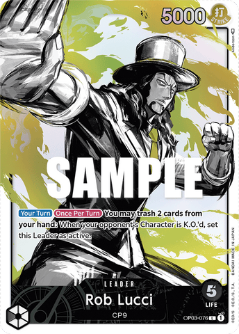 OP03-076 - Rob Lucci - Leader Alt Art