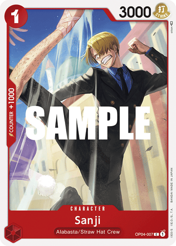 OP04-007 - Sanji - Common PRE-RELEASE STAMPED