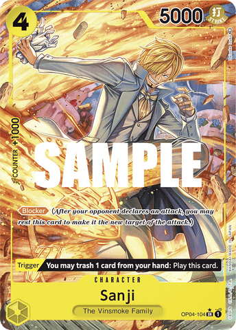 OP04-104 - Sanji - Super Rare Alt Art