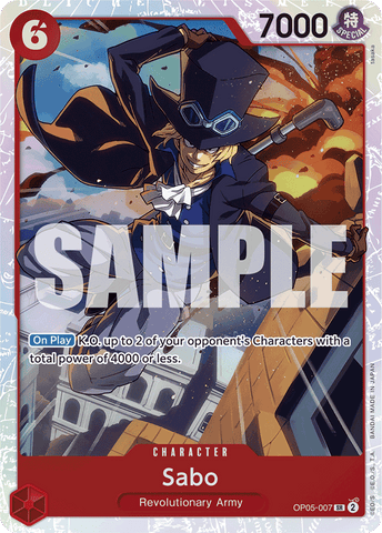 OP05-007 - Sabo - Super Rare Reprint