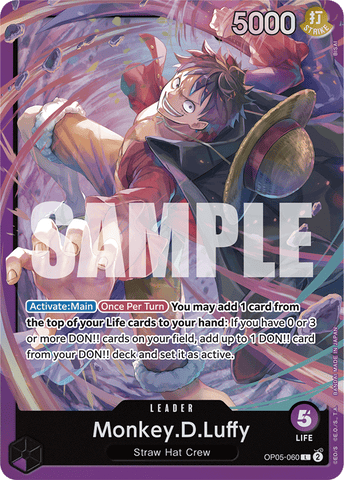 OP05-060 - Monkey.D.Luffy - Leader Alt Art