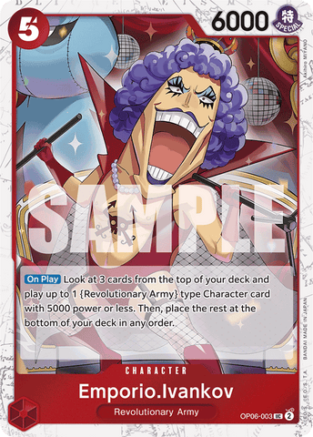 OP06-003 - Emporio.Ivankov - Uncommon (Jolly Roger Foil)