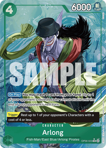 OP06-023 - Arlong - Rare Alt Art