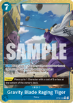OP06-058 - Gravity Blade Raging Tiger - Rare Alt Art