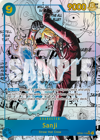 OP06-119 - Sanji - Secret Rare Alt Art (Manga)
