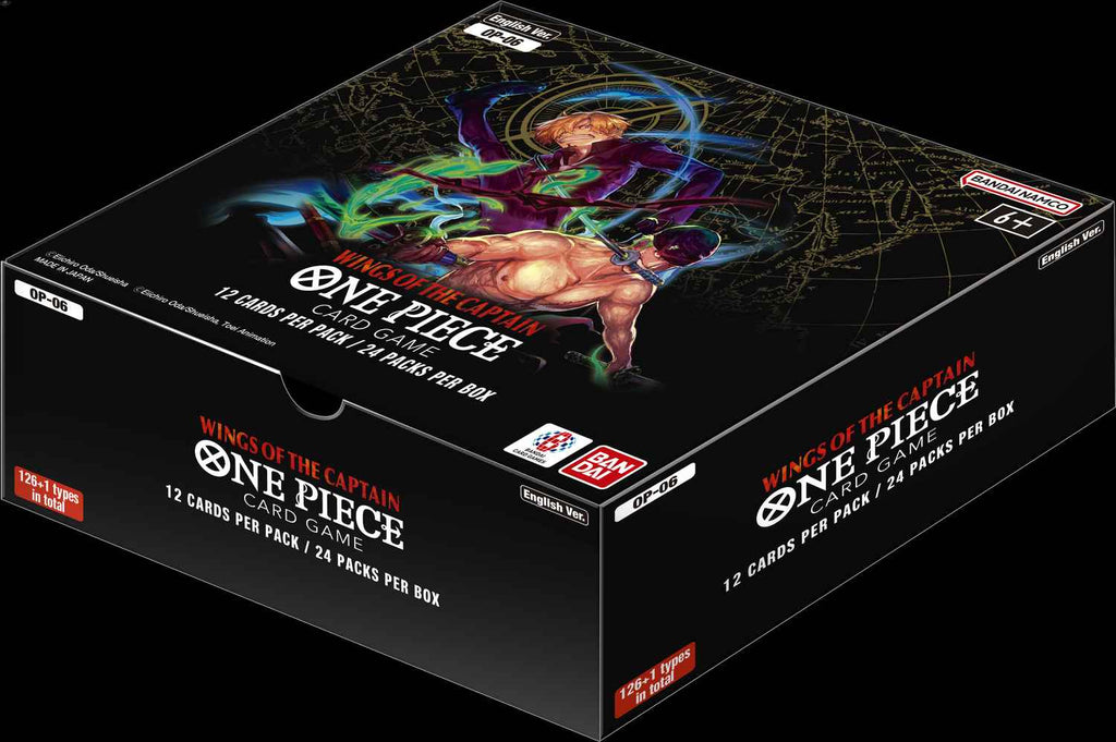 one piece op 06 booster box english Bandai CCG: OP-06 Wings of Captain Box- Shikdar Trading including Germa 66 and Thriller Bark op 06 booster box english