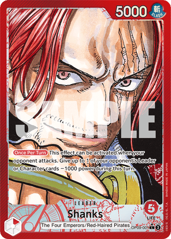 OP09-001 - Shanks - Leader Alt Art