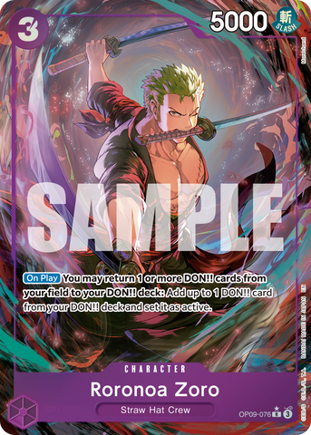 OP09-076 - Roronoa Zoro - Rare Alt Art