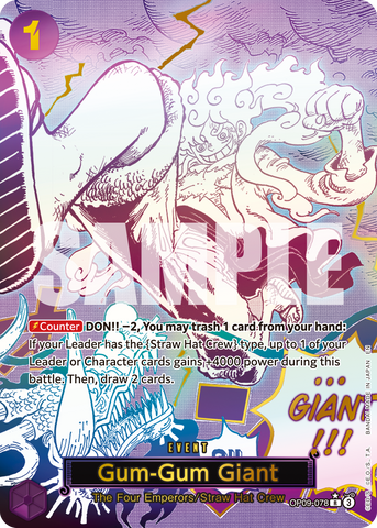 OP09-078 - Gum-Gum Giant - Special Rare