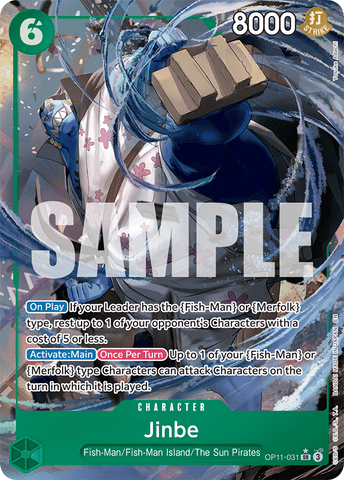 OP11-031 - Jinbe - Super Rare Alt Art