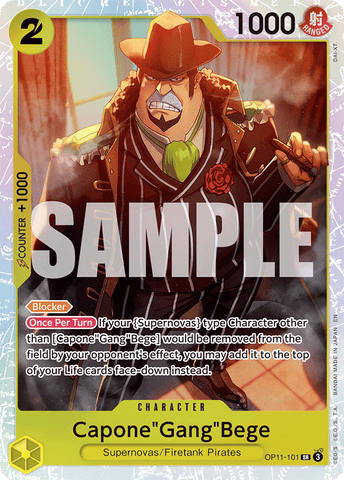 OP11-101 - Capone"Gang"Bege - Super Rare