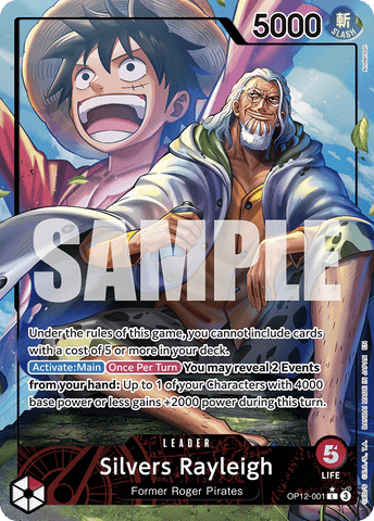 OP12-001 - Silvers Rayleigh - Leader Alt Art
