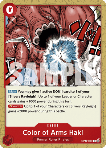 OP12-019 - Color of Arms Haki - Common