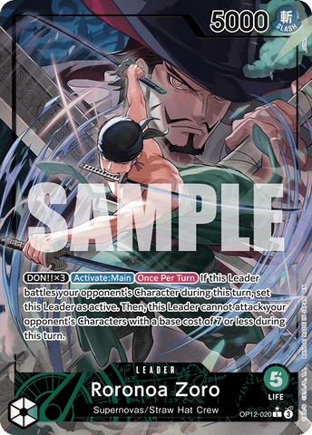 OP12-020 - Roronoa Zoro - Leader Alt Art