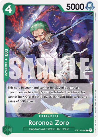 OP12-036 - Roronoa Zoro - Common