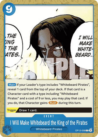 OP12-058 - I Will Make Whitebeard the King of the Pirates - Common