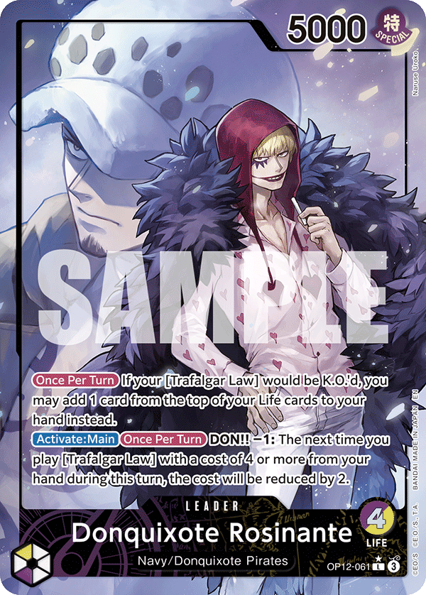 OP12-061 - Donquixote Rosinante - Leader Alt Art – Collectors Company
