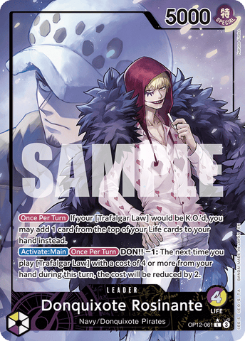 OP12-061 - Donquixote Rosinante - Leader Alt Art