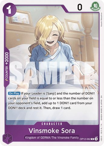 OP12-062 - Vinsmoke Sora - Rare