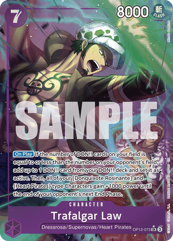 OP12-073 - Trafalgar Law - Super Rare Alt Art