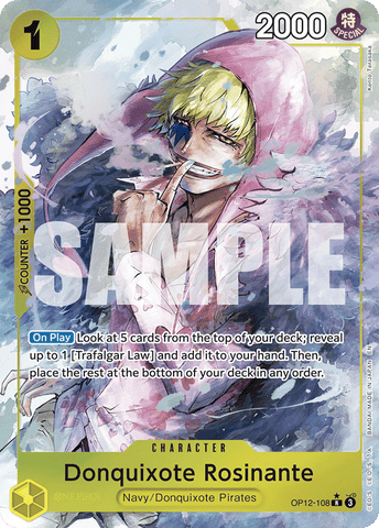 OP12-108 - Donquixote Rosinante - Rare Alt Art