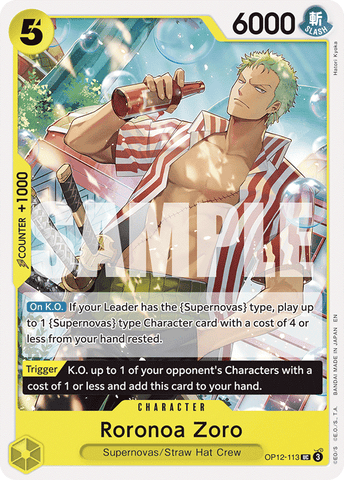 OP12-113 - Roronoa Zoro - Uncommon