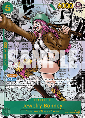 OP12-118 - Jewelry Bonney - Secret Rare Alt Art (Manga)