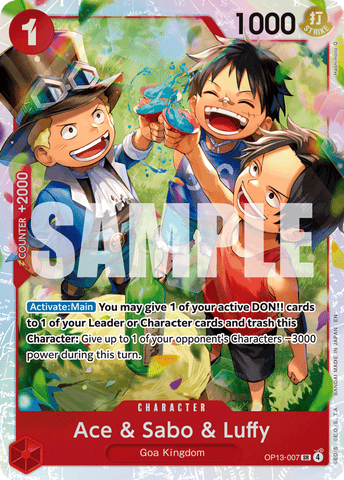 OP13-007 - Ace & Sabo & Luffy - Super Rare
