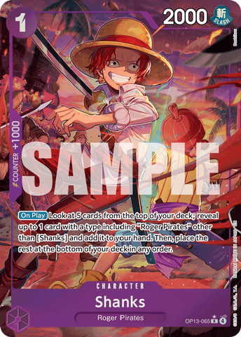OP13-065 - Shanks - Rare Alt Art