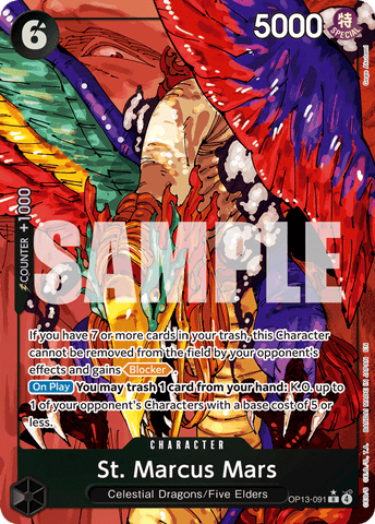 OP13-091 - St. Marcus Mars - Rare Alt Art