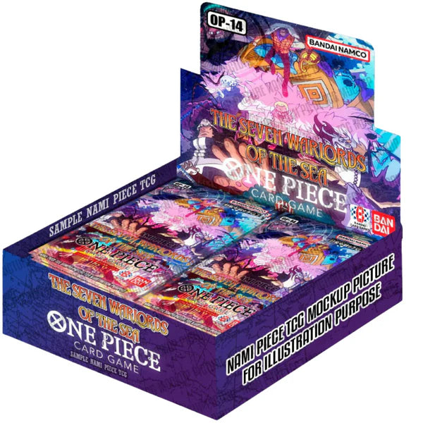 scarlet & violet black bolt booster box PRE-ORDER] One Piece CG - OP14 The Azure Sea's Seven Booster Box