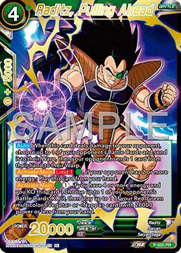 P-505 - Raditz, Pulling Ahead - Promo GOLD STAMPED