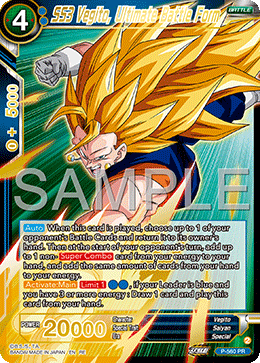 P-560 - SS3 Vegito, Ultimate Battle Form - Promo (Reprint)