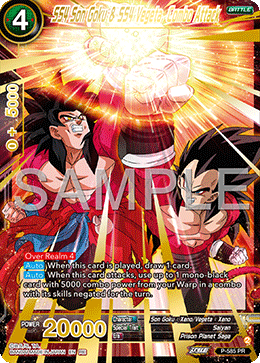 P-585 - SS4 Son Goku & SS4 Vegeta, Combo Attack - Promo (Reprint)