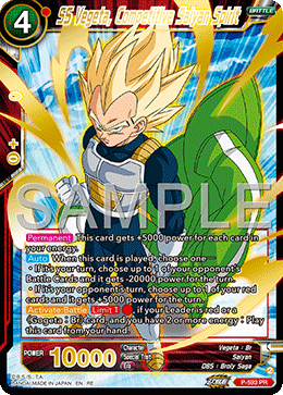 P-593 - SS Vegeta, Competitive Saiyan Spirit - Promo (Reprint)