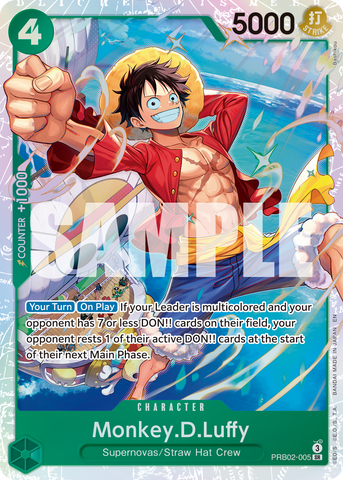 PRB02-005 - Monkey.D.Luffy - Super Rare