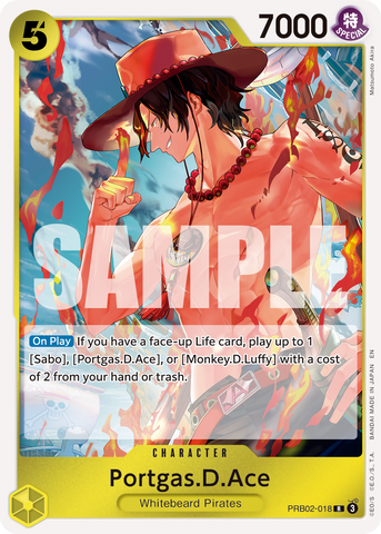 PRB02-018 - Portgas.D.Ace - Rare