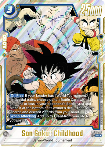 SB01-018 - Son Goku : Childhood - Super Rare ALT ART