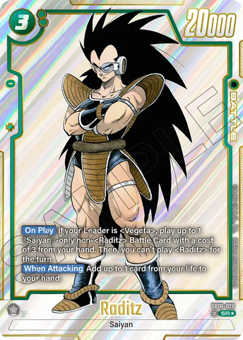 SB01-026 - Raditz - Super Rare ALT ART