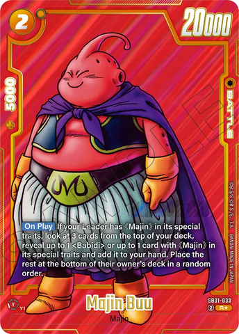 SB01-033 - Majin Buu - Rare ALT ART