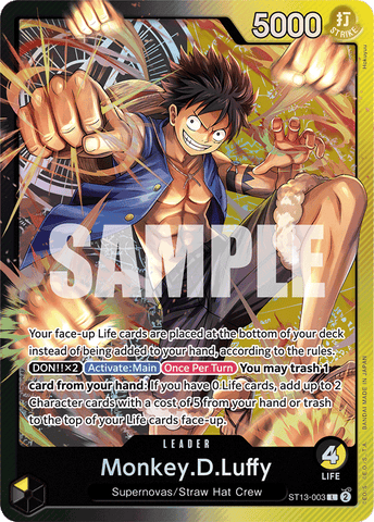 ST13-003 - Monkey.D.Luffy - Leader